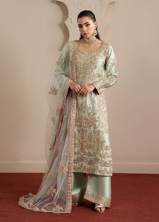 Haseens | Sakhiyan Formals | Faha - Formal Dress - available at Maria Faisal in UK and USA.