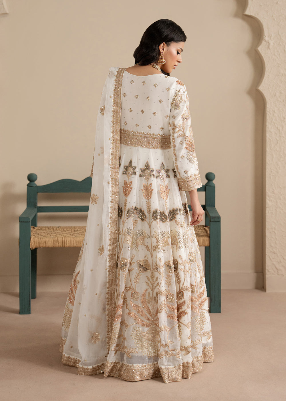 Haseens | Sakhiyan Formals | Nooristaan - Formal Dress - available at Maria Faisal in UK and USA.