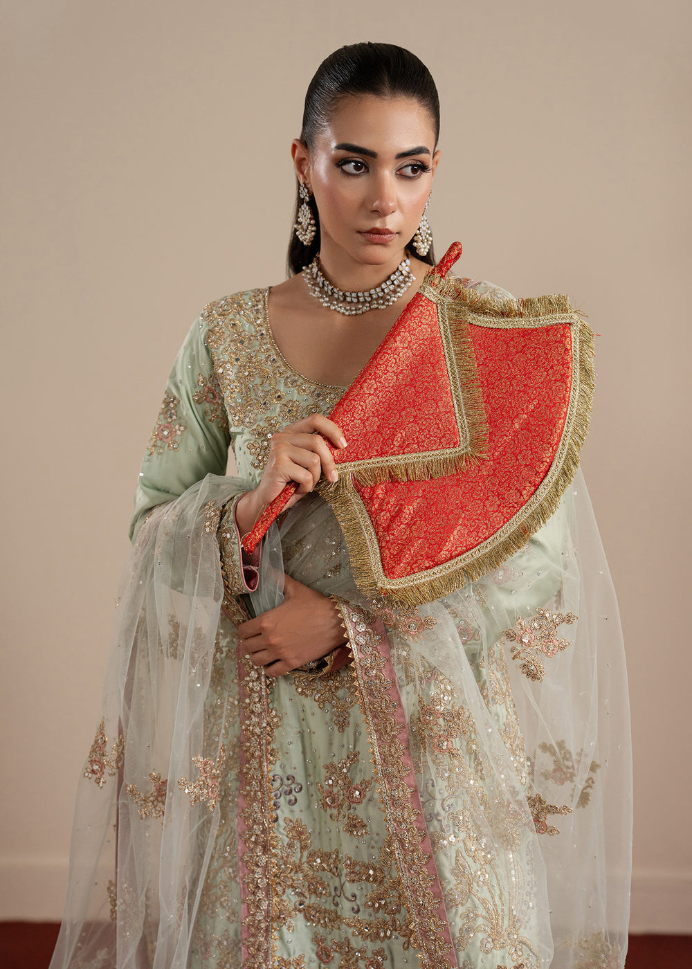 Haseens | Sakhiyan Formals | Faha - Formal Dress - available at Maria Faisal in UK and USA.