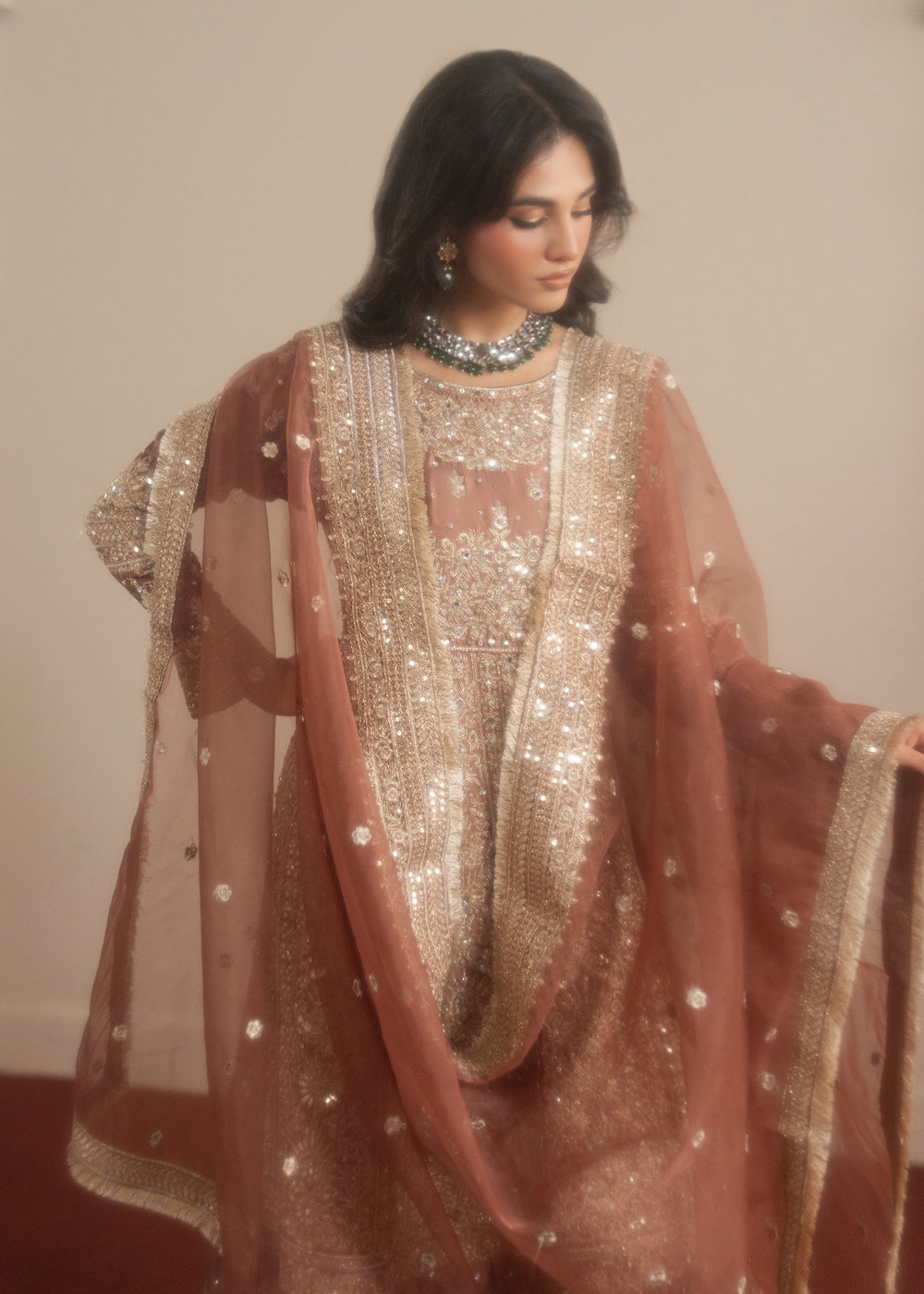 Haseens | Sakhiyan Formals | Mansa - Formal Dress - available at Maria Faisal in UK and USA.