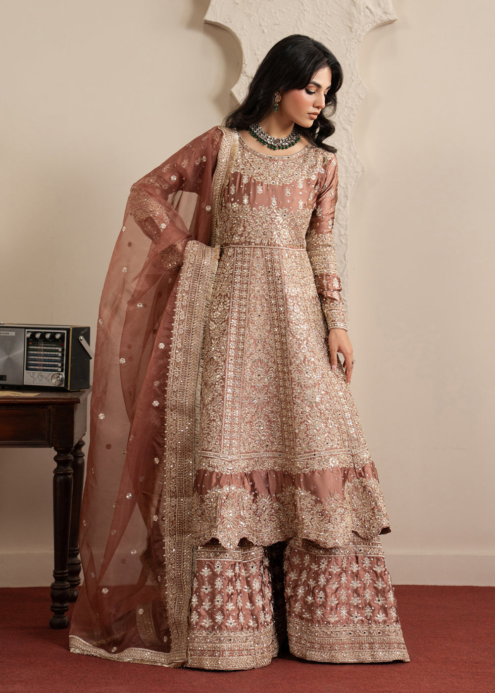 Haseens | Sakhiyan Formals | Mansa - Formal Dress - available at Maria Faisal in UK and USA.