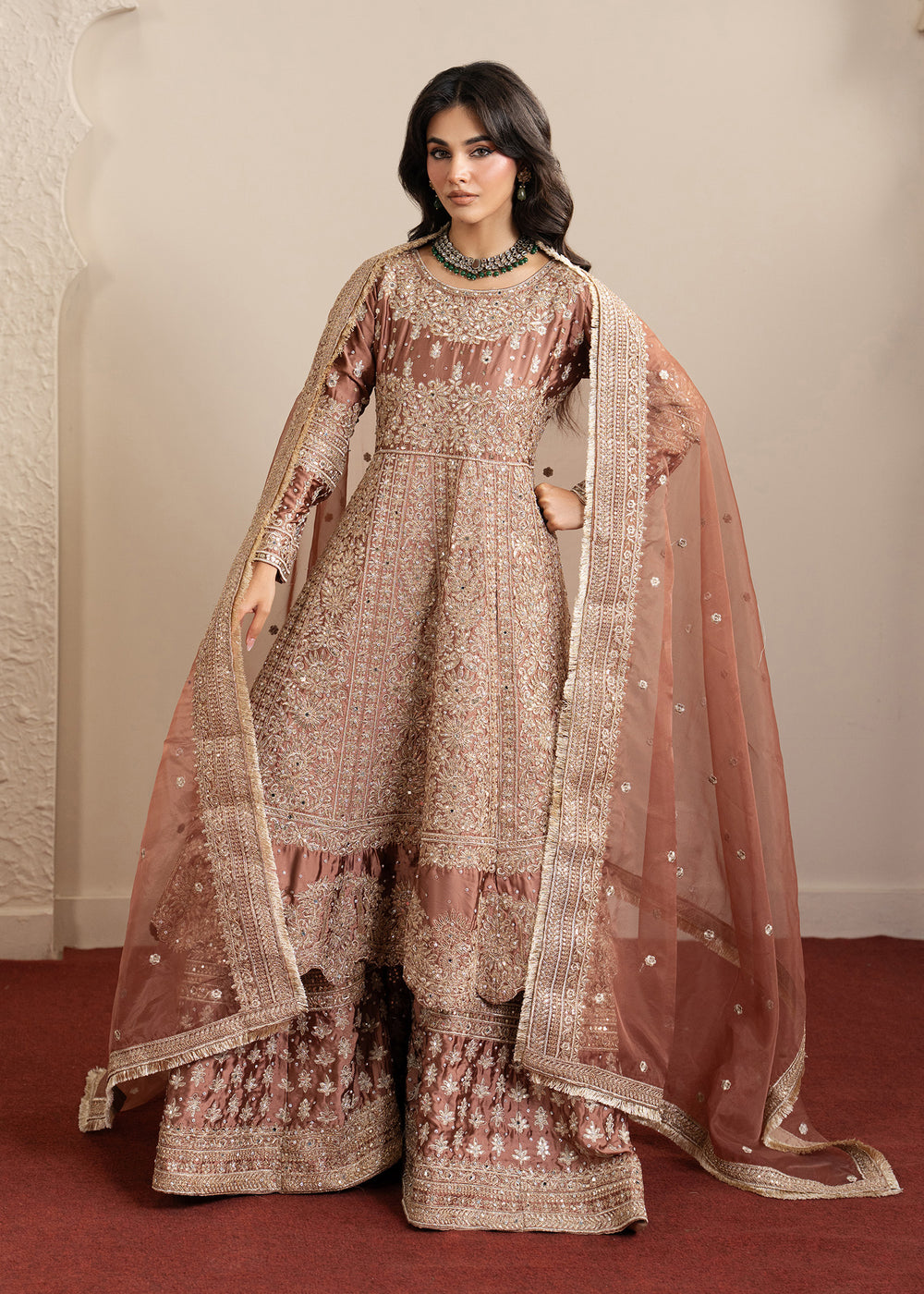 Haseens | Sakhiyan Formals | Mansa - Formal Dress - available at Maria Faisal in UK and USA.