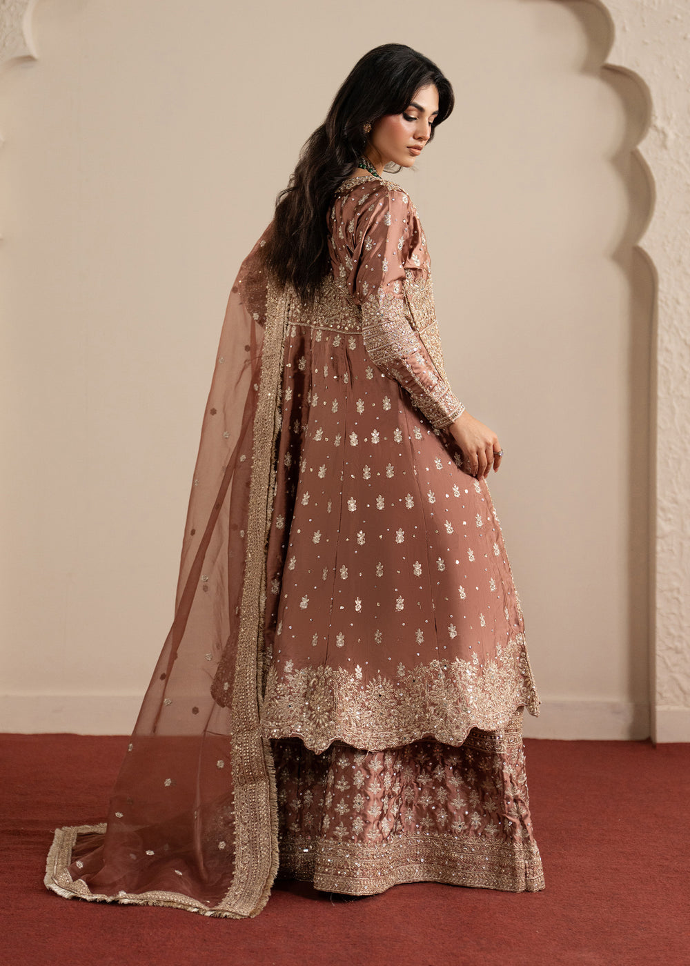 Haseens | Sakhiyan Formals | Mansa - Formal Dress - available at Maria Faisal in UK and USA.