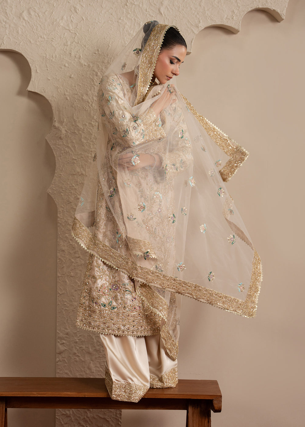 Haseens | Sakhiyan Formals | Pariha - Formal Dress - available at Maria Faisal in UK and USA.