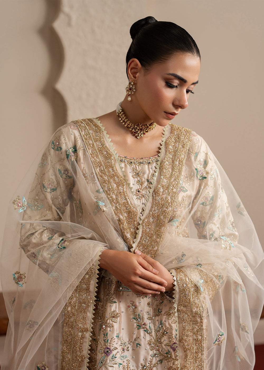 Haseens | Sakhiyan Formals | Pariha - Formal Dress - available at Maria Faisal in UK and USA.