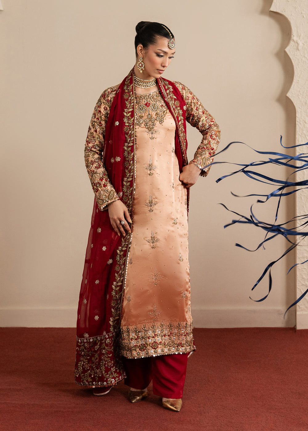 Haseens | Sakhiyan Formals | Shaan - Formal Dress - available at Maria Faisal in UK and USA.