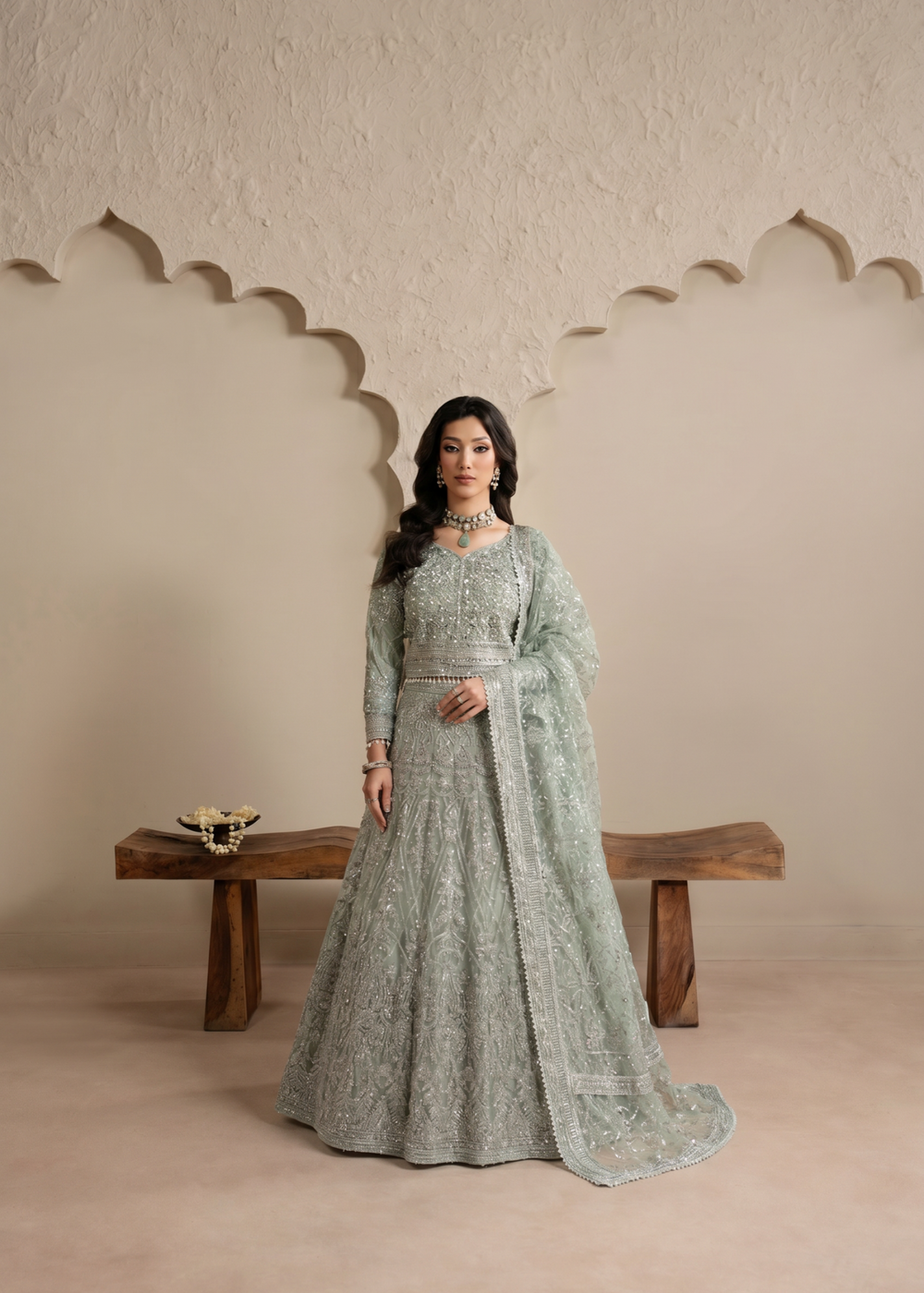 Haseens | Sakhiyan Formals | Nada - Formal Dress - available at Maria Faisal in UK and USA.