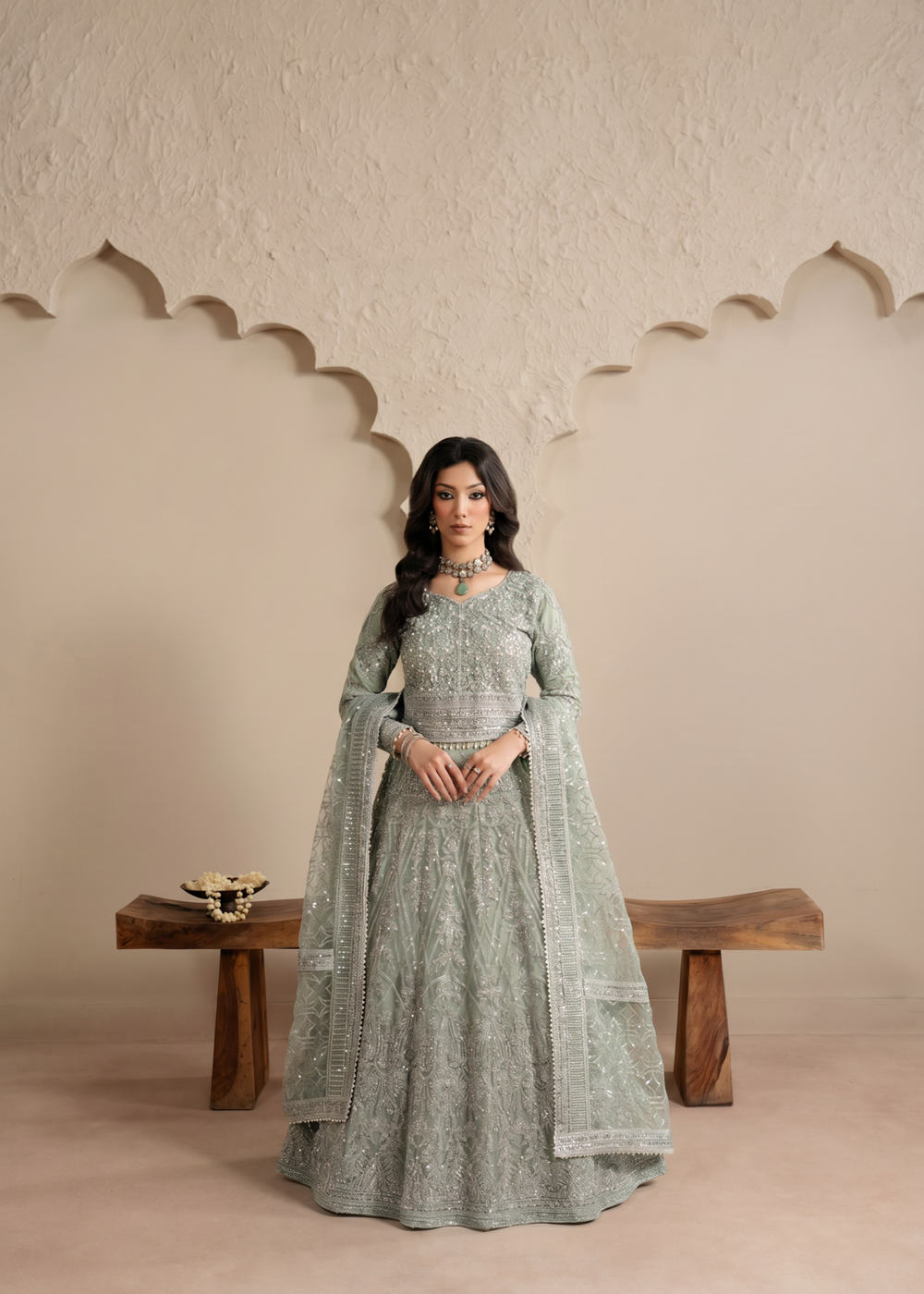 Haseens | Sakhiyan Formals | Nada - Formal Dress - available at Maria Faisal in UK and USA.