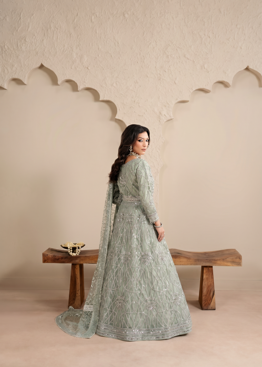 Haseens | Sakhiyan Formals | Nada - Formal Dress - available at Maria Faisal in UK and USA.