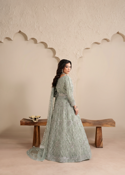 Haseens | Sakhiyan Formals | Nada - Formal Dress - available at Maria Faisal in UK and USA.