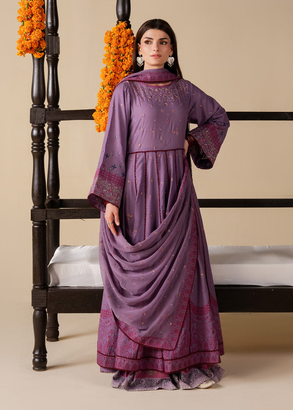 Haseens | Zahia Formal | Seham - Formal Dress - available at Maria Faisal in UK and USA.