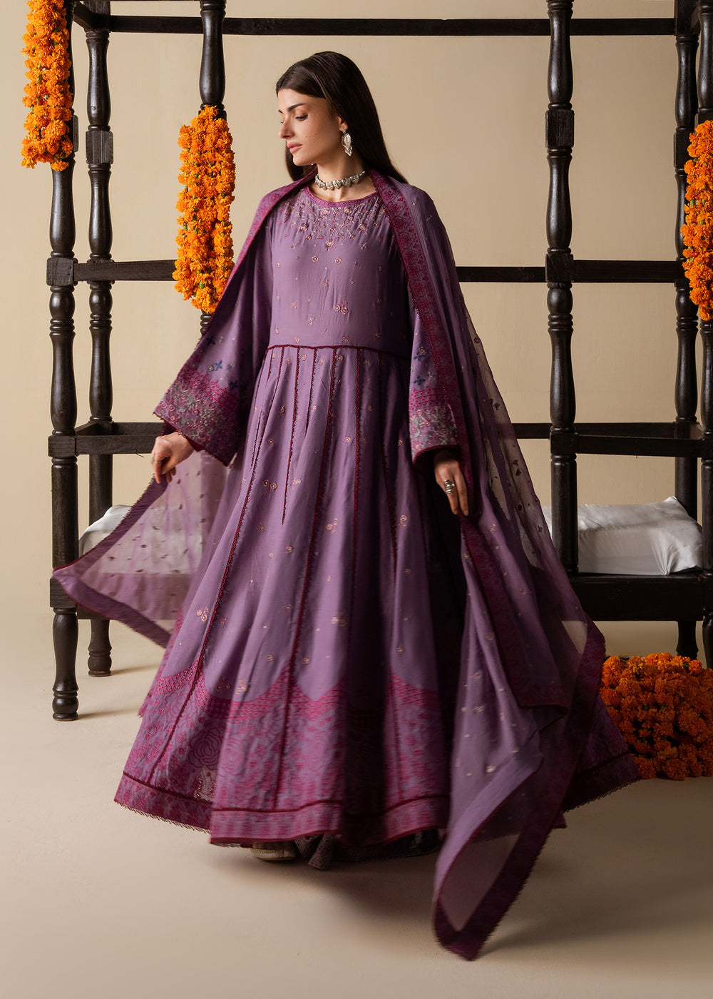 Haseens | Zahia Formal | Seham - Formal Dress - available at Maria Faisal in UK and USA.
