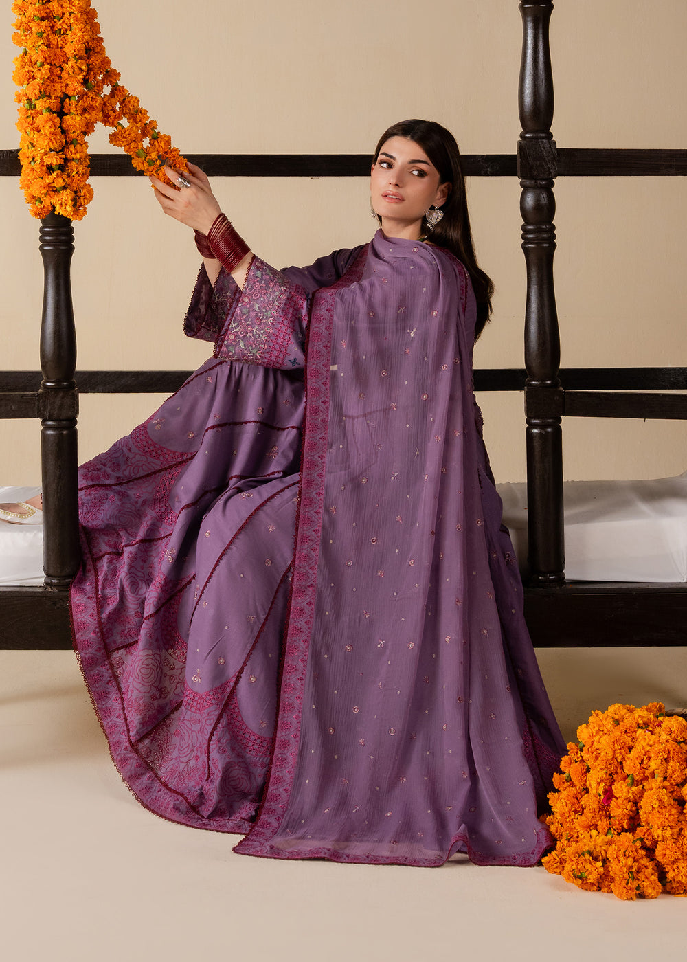 Haseens | Zahia Formal | Seham - Formal Dress - available at Maria Faisal in UK and USA.