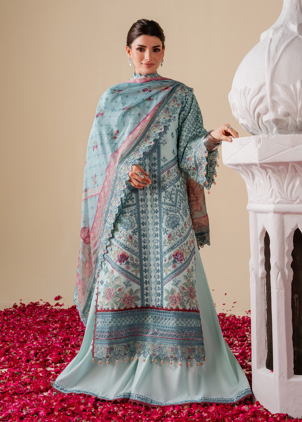 Haseens | Zahia Formal |Firdous - Formal Dress - available at Maria Faisal in UK and USA.