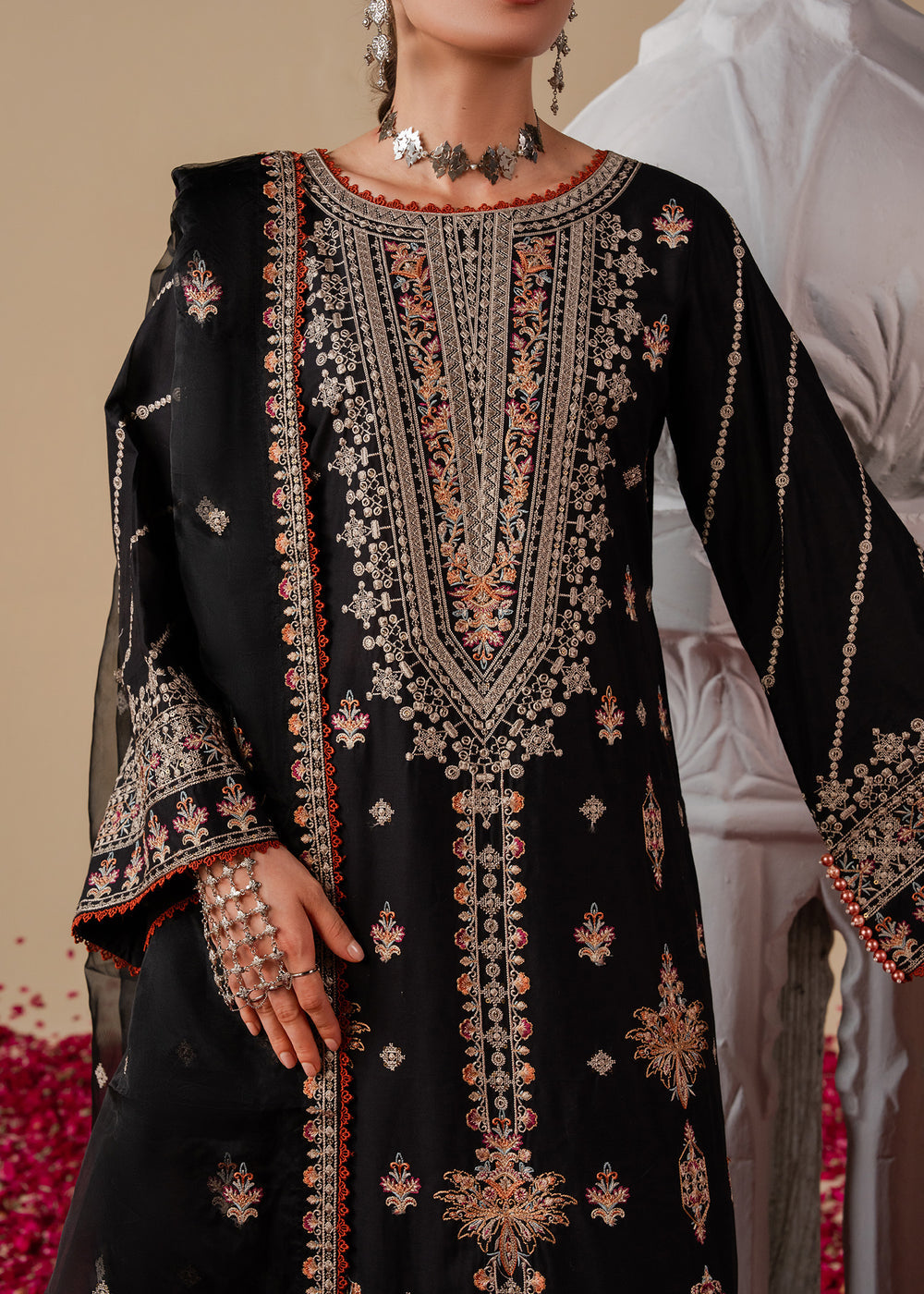 Haseens | Zahia Formal | Nagma - Formal Dress - available at Maria Faisal in UK and USA.