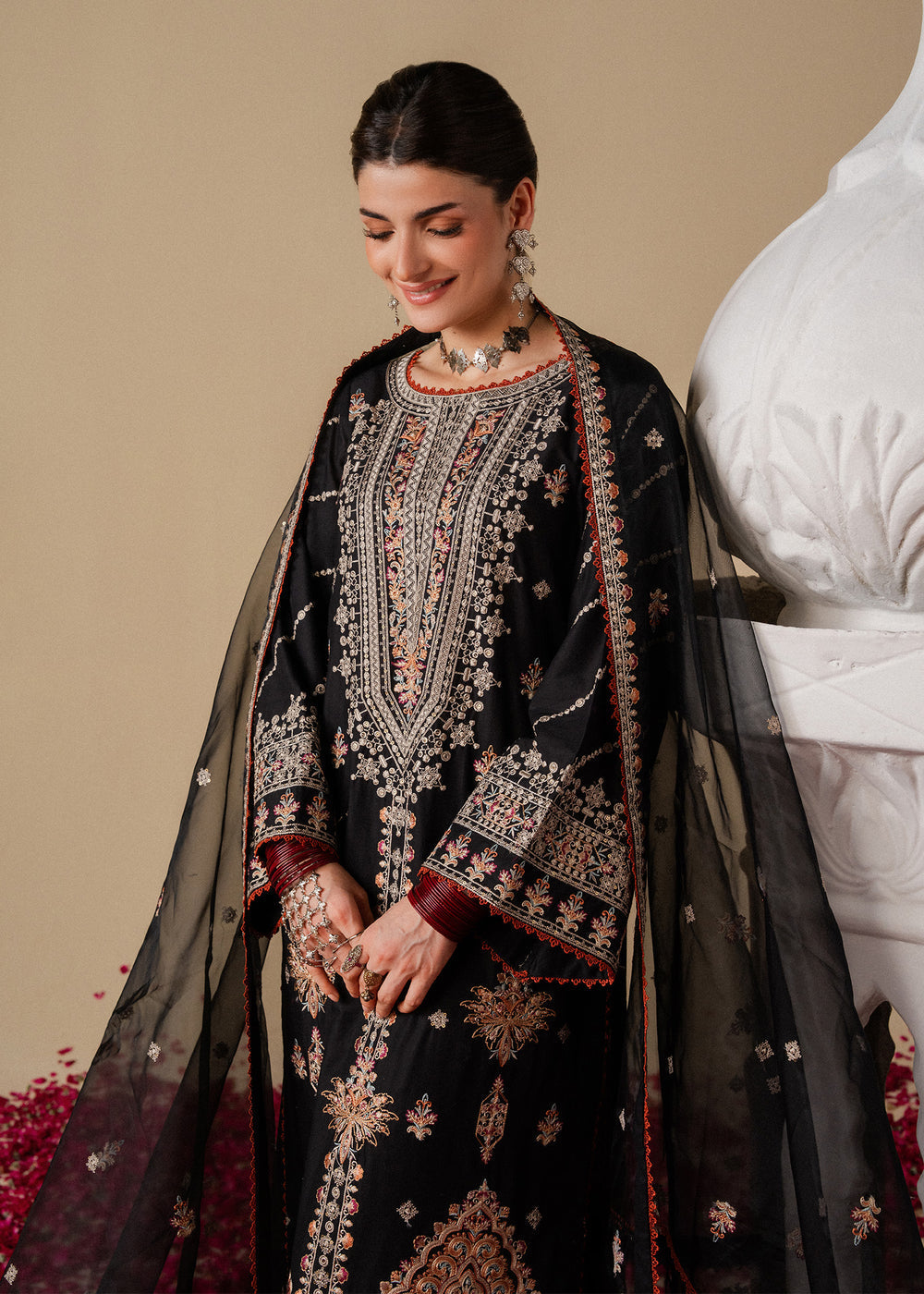 Haseens | Zahia Formal | Nagma - Formal Dress - available at Maria Faisal in UK and USA.