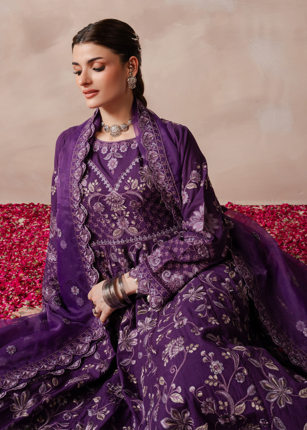 Haseens | Zahia Formal | Zurina - Formal Dress - available at Maria Faisal in UK and USA.