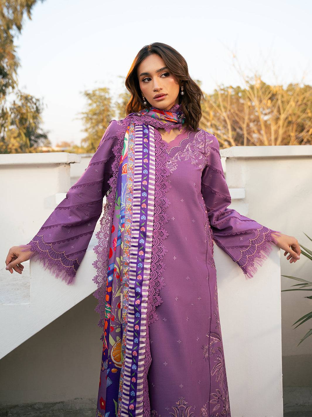 Bin Ilyas | Hazel Printed Lawn 25 | 2071 - A by Maria Faisal - Registered Vendor of : Bin Ilyas - type : Ladies Clothes - 100% original wedding dresses