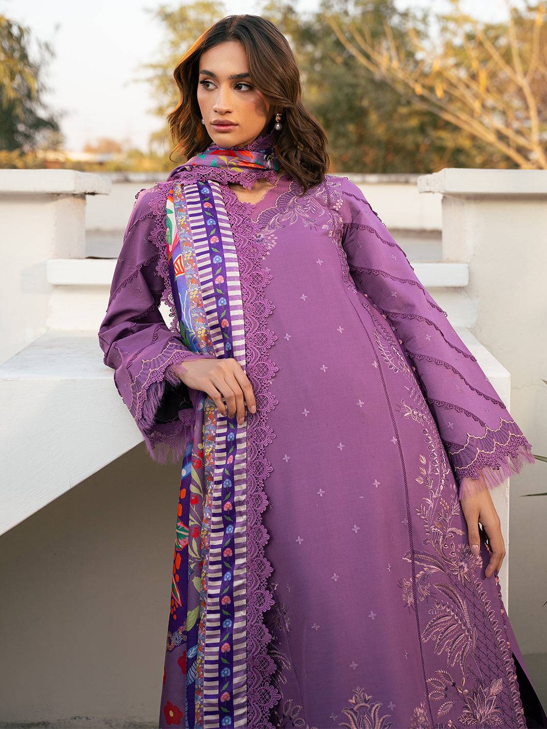 Bin Ilyas | Hazel Printed Lawn 25 | 2071 - A by Maria Faisal - Registered Vendor of : Bin Ilyas - type : Ladies Clothes - 100% original wedding dresses