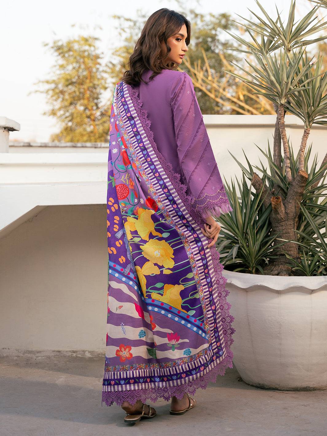 Bin Ilyas | Hazel Printed Lawn 25 | 2071 - A by Maria Faisal - Registered Vendor of : Bin Ilyas - type : Ladies Clothes - 100% original wedding dresses