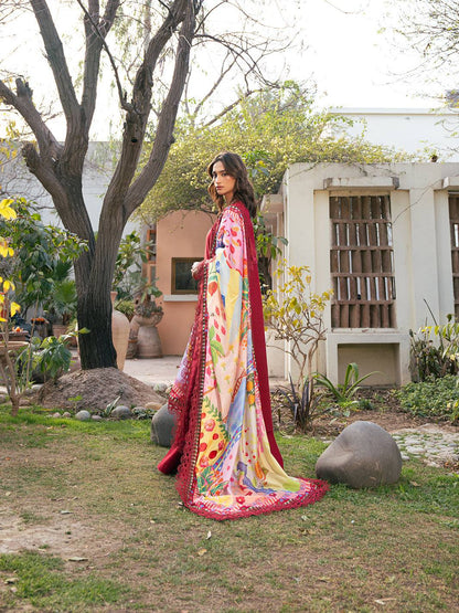Bin Ilyas | Hazel Printed Lawn 25 | 2071 - B by Maria Faisal - Registered Vendor of : Bin Ilyas - type : Ladies Clothes - 100% original wedding dresses
