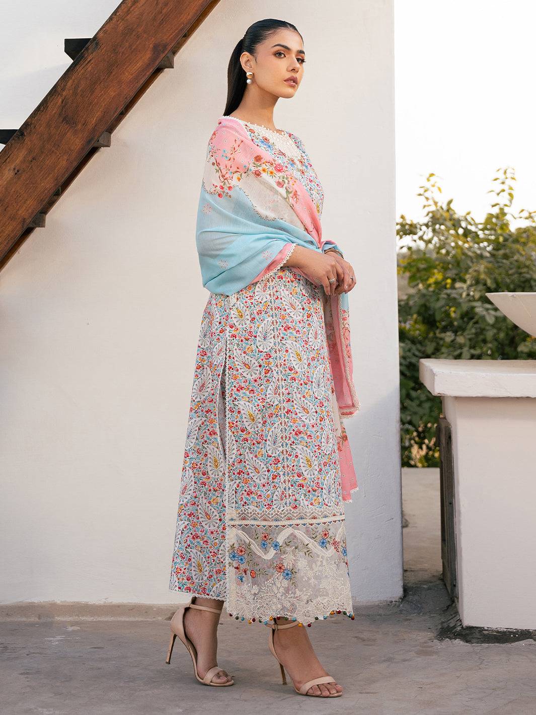 Bin Ilyas | Hazel Printed Lawn 25 | 2072 - A by Maria Faisal - Registered Vendor of : Bin Ilyas - type : Ladies Clothes - 100% original wedding dresses