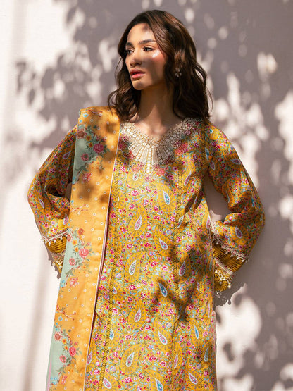Bin Ilyas | Hazel Printed Lawn 25 | 2072 - B by Maria Faisal - Registered Vendor of : Bin Ilyas - type : Ladies Clothes - 100% original wedding dresses