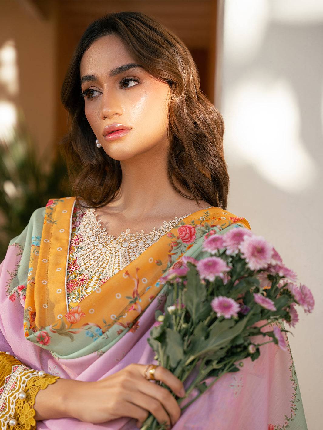 Bin Ilyas | Hazel Printed Lawn 25 | 2072 - B by Maria Faisal - Registered Vendor of : Bin Ilyas - type : Ladies Clothes - 100% original wedding dresses