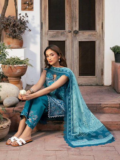 Bin Ilyas | Hazel Printed Lawn 25 | 2073 - B by Maria Faisal - Registered Vendor of : Bin Ilyas - type : Ladies Clothes - 100% original wedding dresses