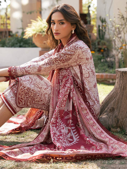 Bin Ilyas | Hazel Printed Lawn 25 | 2074 - B by Maria Faisal - Registered Vendor of : Bin Ilyas - type : Ladies Clothes - 100% original wedding dresses