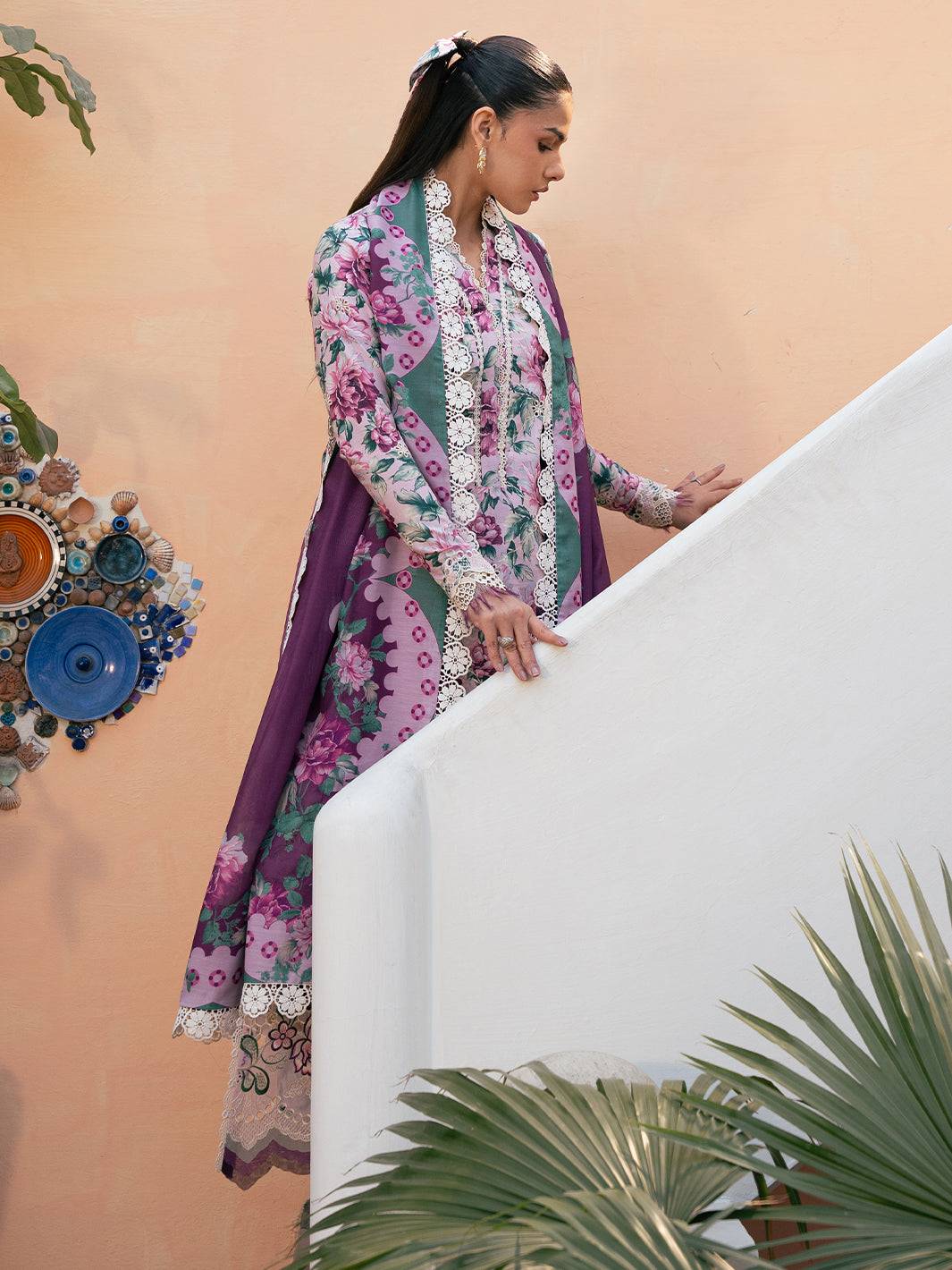 Bin Ilyas | Hazel Printed Lawn 25 | 2075 - A by Maria Faisal - Registered Vendor of : Bin Ilyas - type : Ladies Clothes - 100% original wedding dresses