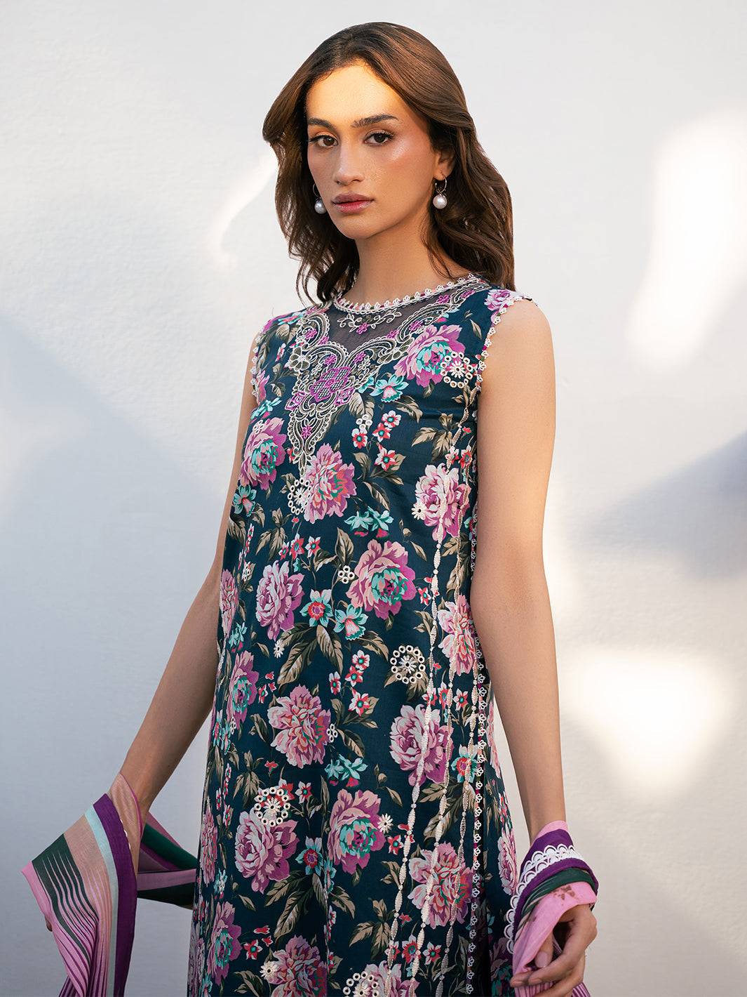 Bin Ilyas | Hazel Printed Lawn 25 | 2076 - A by Maria Faisal - Registered Vendor of : Bin Ilyas - type : Ladies Clothes - 100% original wedding dresses