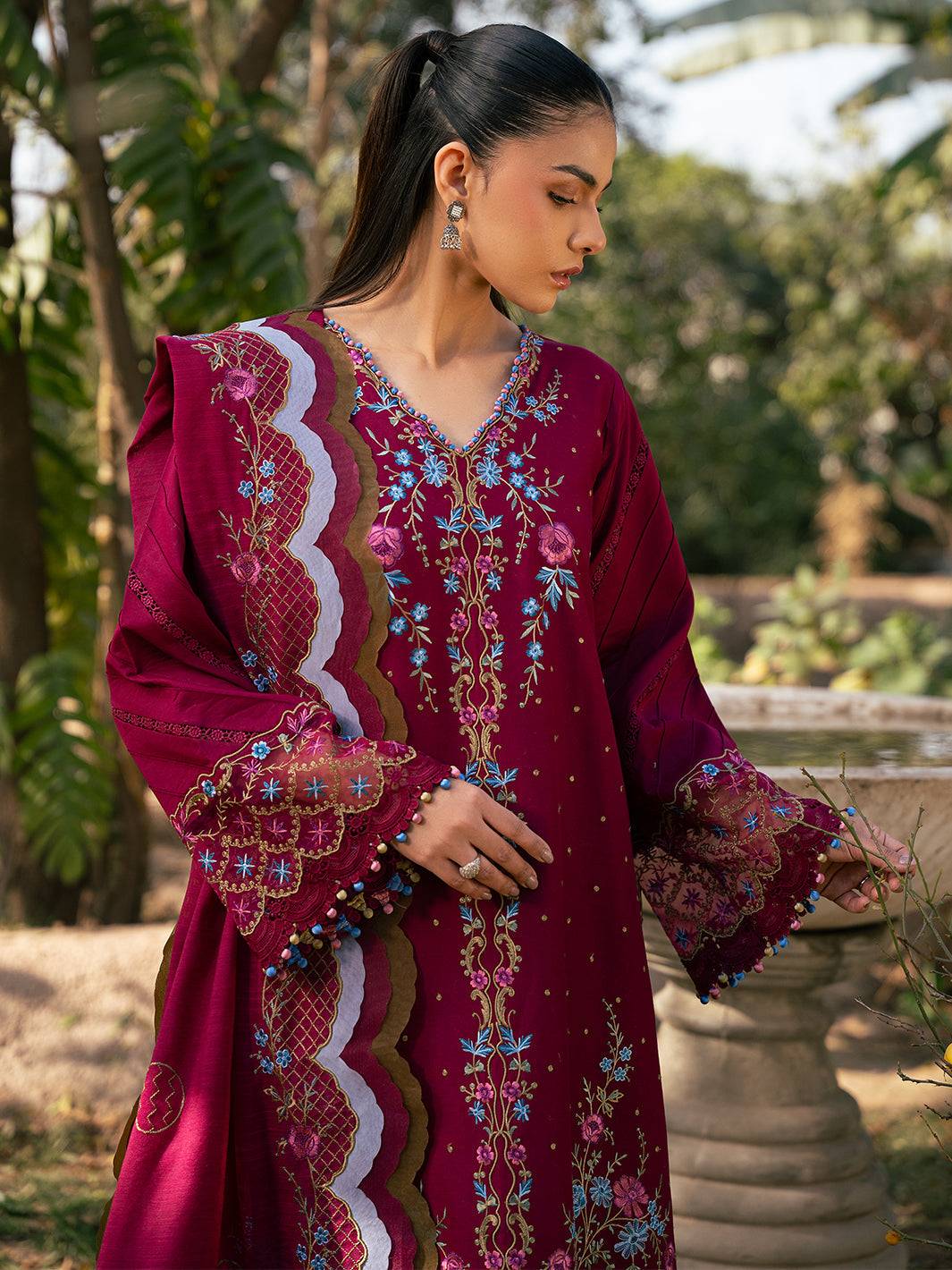 Bin Ilyas | Hazel Printed Lawn 25 | 2078 - A by Maria Faisal - Registered Vendor of : Bin Ilyas - type : Ladies Clothes - 100% original wedding dresses