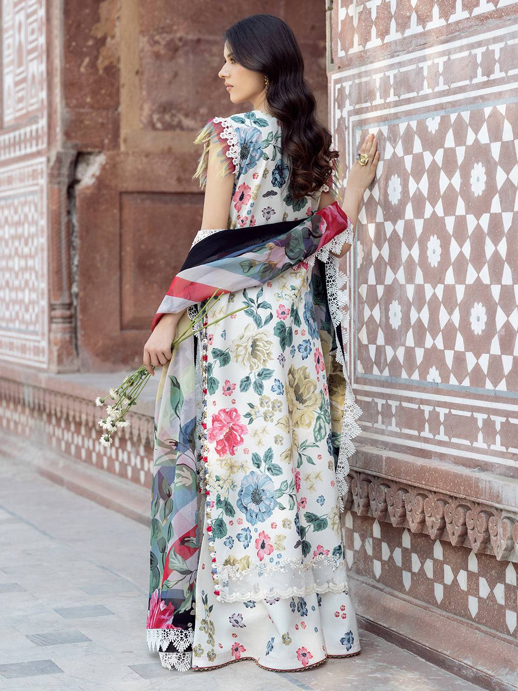 Bin Ilyas | Naqsh Naaz Luxury Lawn 25 | 2081 - A by Maria Faisal - Registered Vendor of : Bin Ilyas - type : Ladies Clothes - 100% original wedding dresses