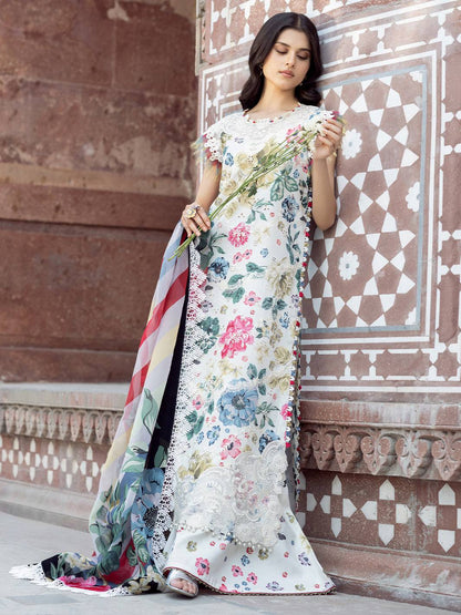 Bin Ilyas | Naqsh Naaz Luxury Lawn 25 | 2081 - A by Maria Faisal - Registered Vendor of : Bin Ilyas - type : Ladies Clothes - 100% original wedding dresses