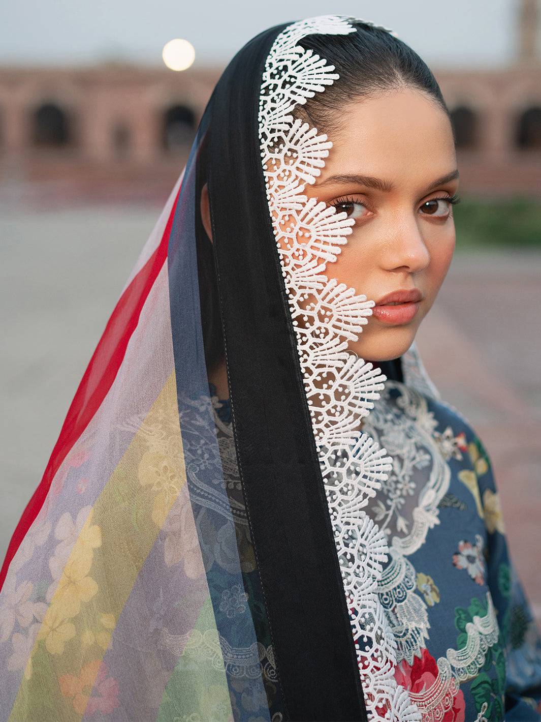 Bin Ilyas | Naqsh Naaz Luxury Lawn 25 | 2081 - B by Maria Faisal - Registered Vendor of : Bin Ilyas - type : Ladies Clothes - 100% original wedding dresses