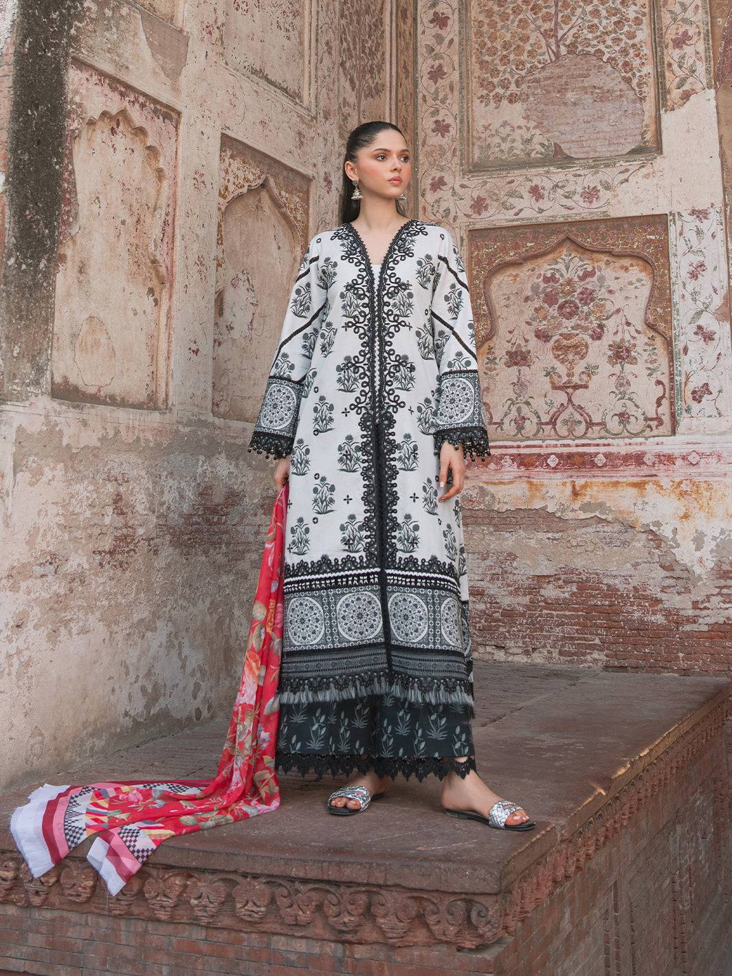 Bin Ilyas | Naqsh Naaz Luxury Lawn 25 | 2082 - A by Maria Faisal - Registered Vendor of : Bin Ilyas - type : Ladies Clothes - 100% original wedding dresses