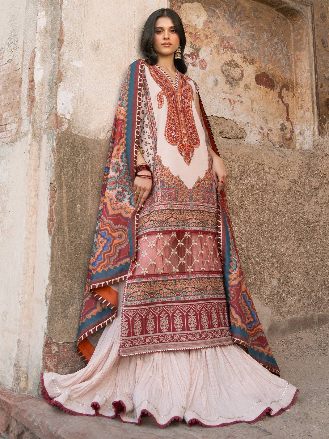 Bin Ilyas | Naqsh Naaz Luxury Lawn 25 | 2083 - A by Maria Faisal - Registered Vendor of : Bin Ilyas - type : Ladies Clothes - 100% original wedding dresses