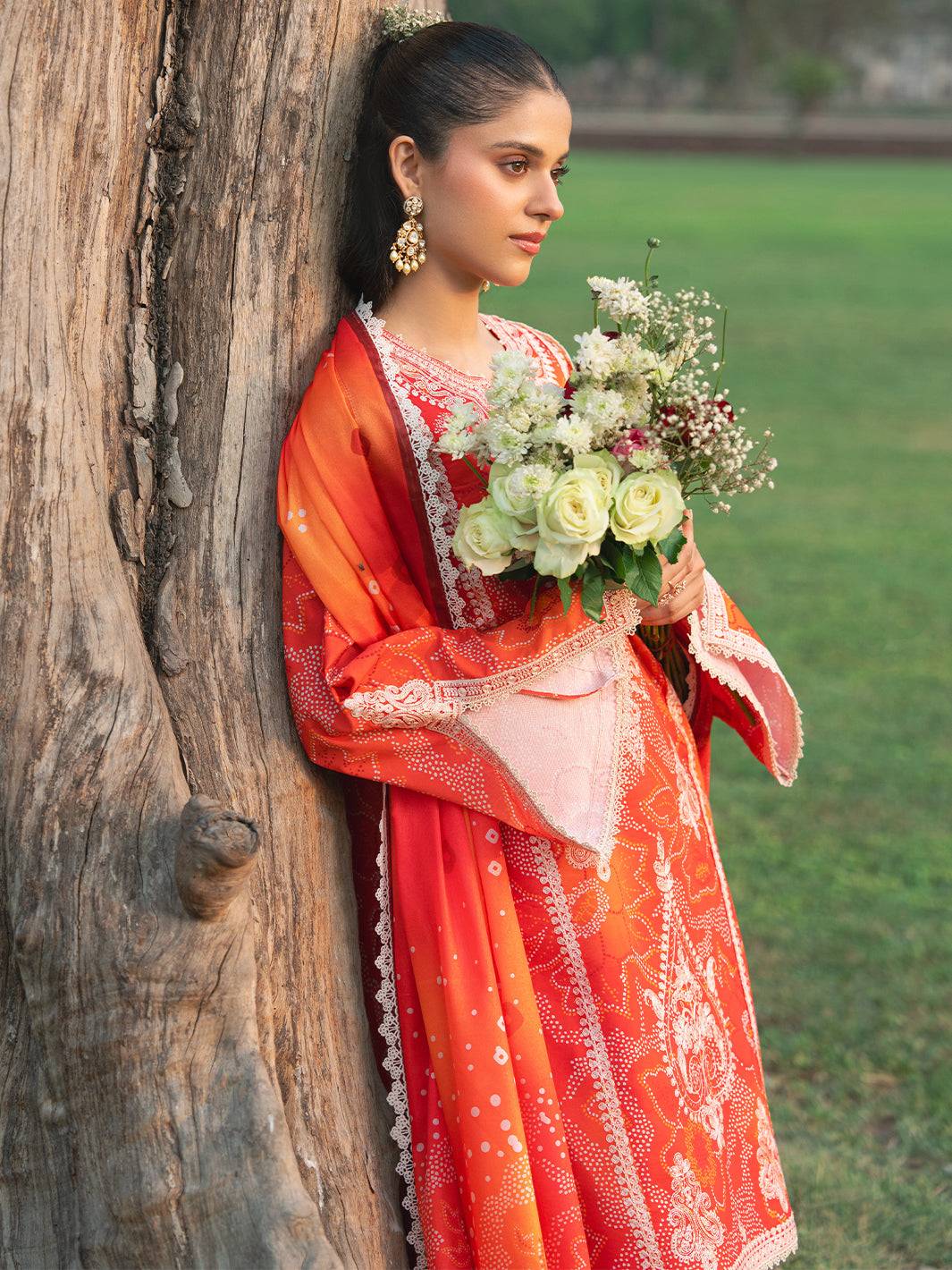 Bin Ilyas | Naqsh Naaz Luxury Lawn 25 | 2084 - A by Maria Faisal - Registered Vendor of : Bin Ilyas - type : Ladies Clothes - 100% original wedding dresses