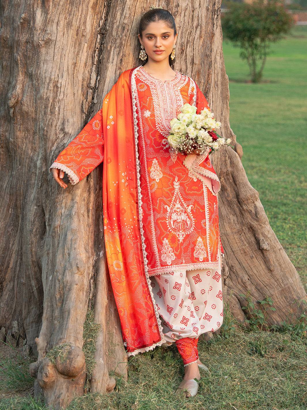Bin Ilyas | Naqsh Naaz Luxury Lawn 25 | 2084 - A by Maria Faisal - Registered Vendor of : Bin Ilyas - type : Ladies Clothes - 100% original wedding dresses
