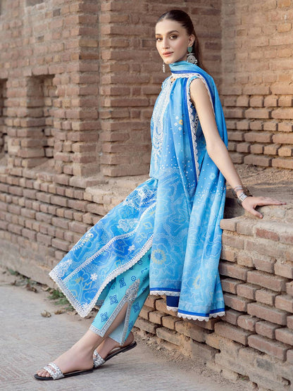 Bin Ilyas | Naqsh Naaz Luxury Lawn 25 | 2084 - B by Maria Faisal - Registered Vendor of : Bin Ilyas - type : Ladies Clothes - 100% original wedding dresses