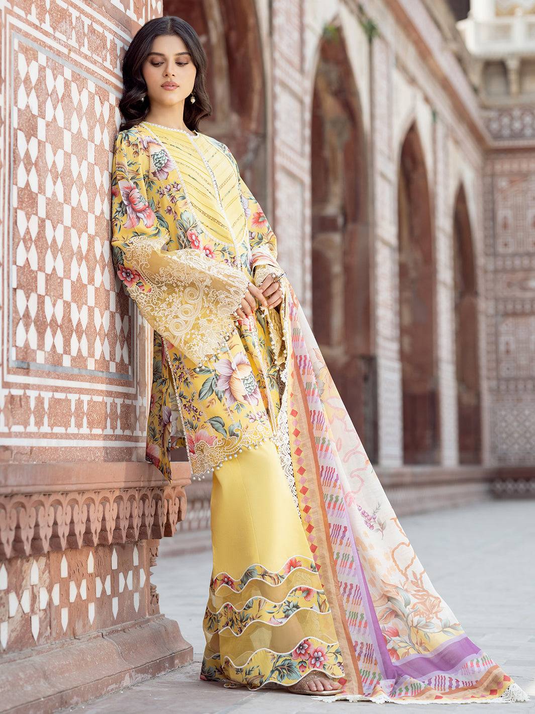 Bin Ilyas | Naqsh Naaz Luxury Lawn 25 | 2085 - A by Maria Faisal - Registered Vendor of : Bin Ilyas - type : Ladies Clothes - 100% original wedding dresses