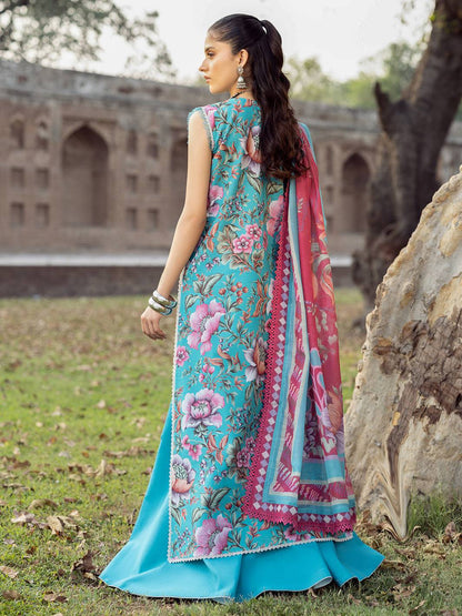 Bin Ilyas | Naqsh Naaz Luxury Lawn 25 | 2085 - B by Maria Faisal - Registered Vendor of : Bin Ilyas - type : Ladies Clothes - 100% original wedding dresses