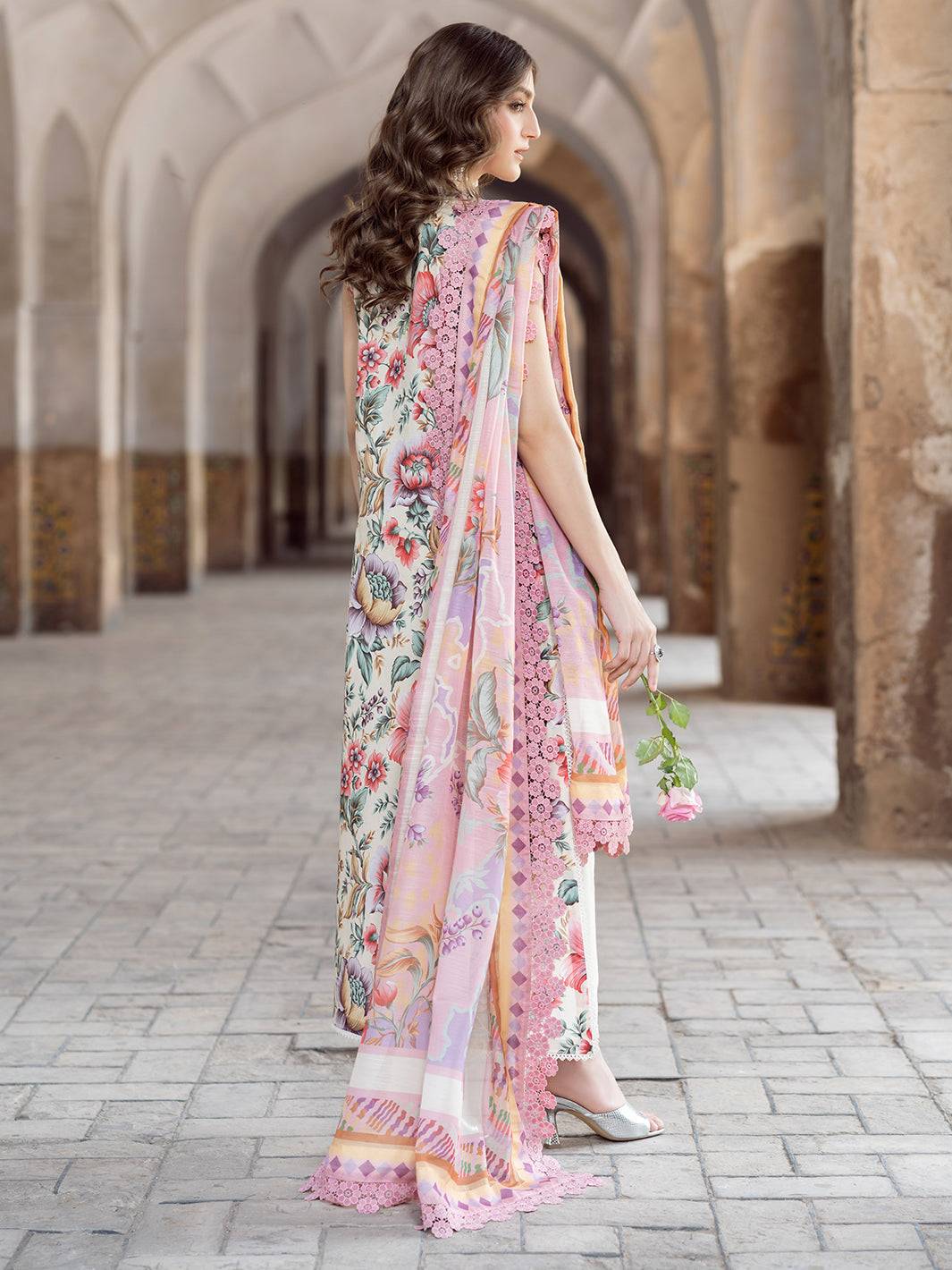 Bin Ilyas | Naqsh Naaz Luxury Lawn 25 | 2085 - C by Maria Faisal - Registered Vendor of : Bin Ilyas - type : Ladies Clothes - 100% original wedding dresses