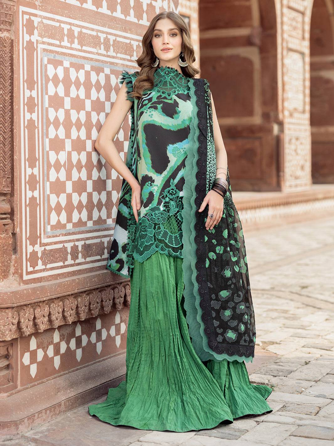Bin Ilyas | Naqsh Naaz Luxury Lawn 25 | 2086 - A by Maria Faisal - Registered Vendor of : Bin Ilyas - type : Ladies Clothes - 100% original wedding dresses