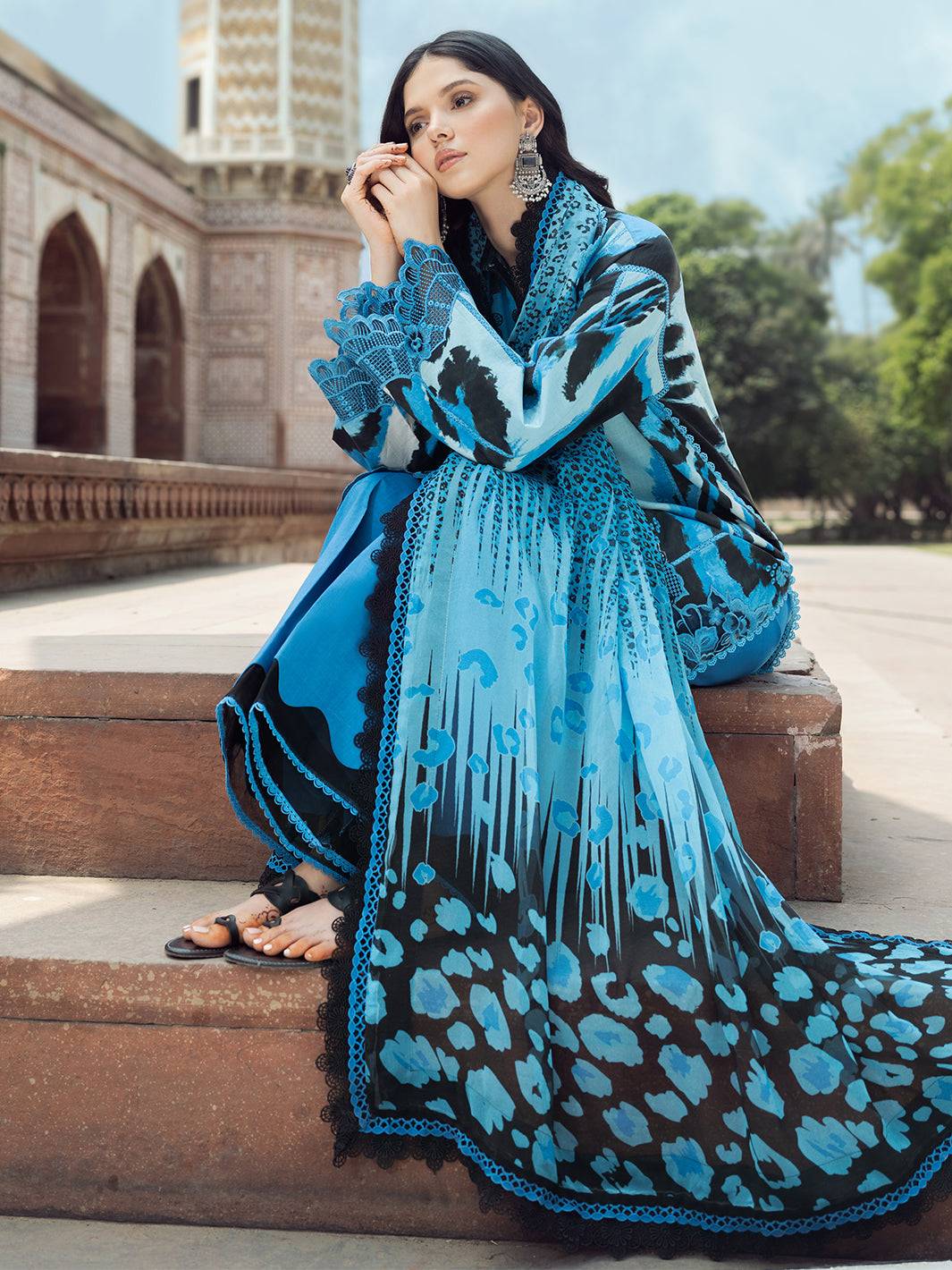 Bin Ilyas | Naqsh Naaz Luxury Lawn 25 | 2086 - D by Maria Faisal - Registered Vendor of : Bin Ilyas - type : Ladies Clothes - 100% original wedding dresses