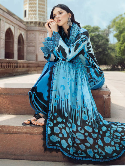 Bin Ilyas | Naqsh Naaz Luxury Lawn 25 | 2086 - D by Maria Faisal - Registered Vendor of : Bin Ilyas - type : Ladies Clothes - 100% original wedding dresses