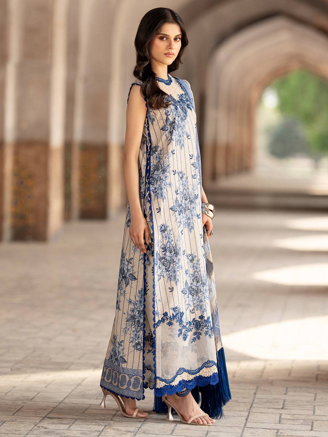 Bin Ilyas | Naqsh Naaz Luxury Lawn 25 | 2087 - A by Maria Faisal - Registered Vendor of : Bin Ilyas - type : Ladies Clothes - 100% original wedding dresses