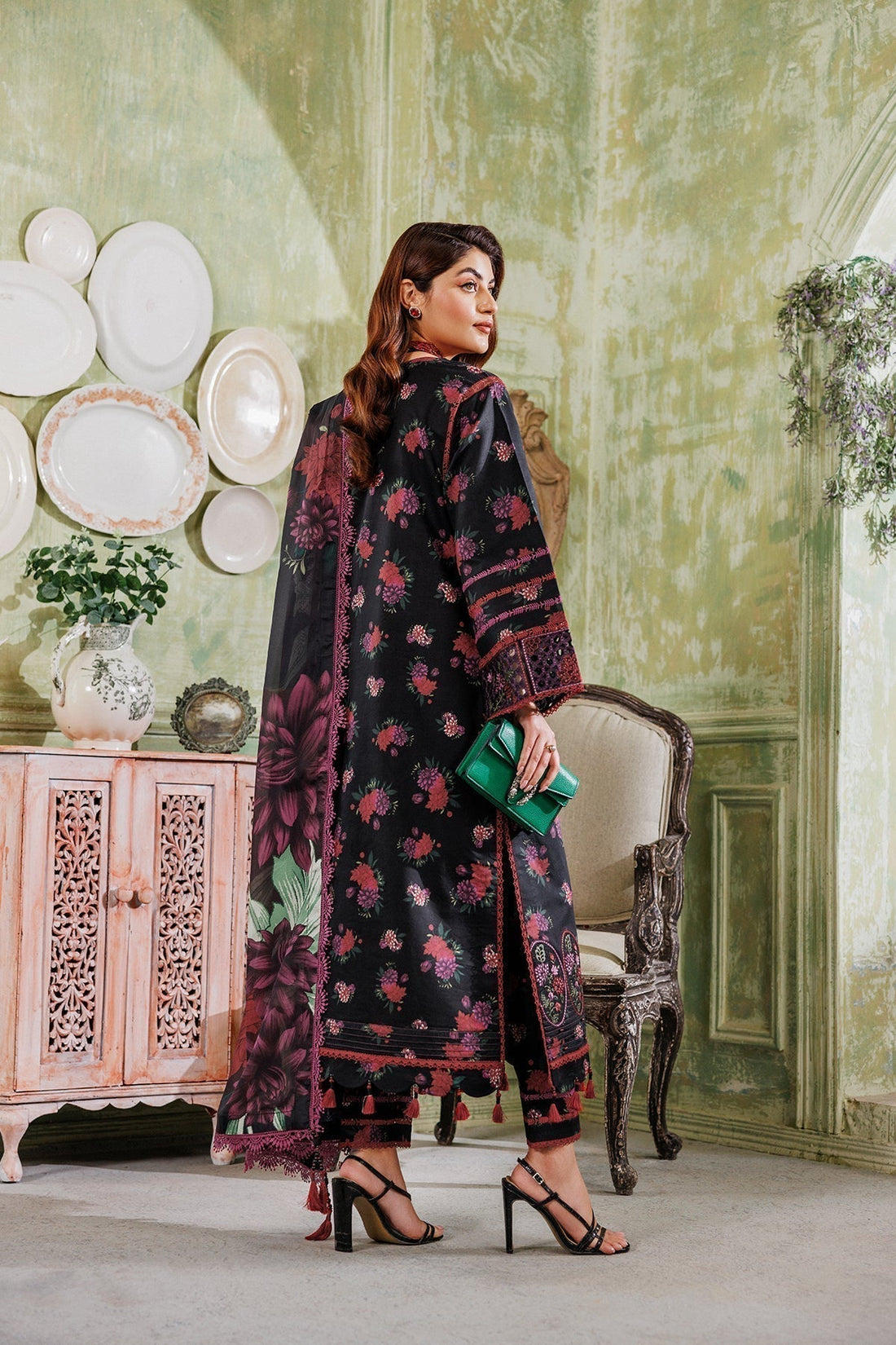 Alizeh | Maahi Vol 2 | AF-EPL-7012-NUHA - Designer Dress with Intricate embroidery and embellishments. Shop elegent wedding dress at Maria Faisal.