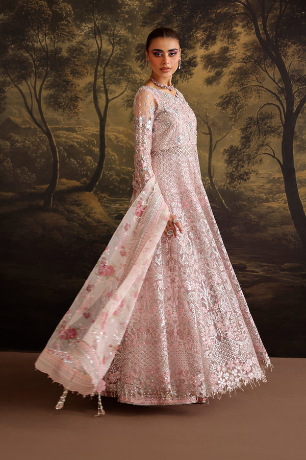 Baroque | Formals Collection | EMBROIDERED NET UF-4380 - Formal Dress - available at Maria Faisal in UK and USA.